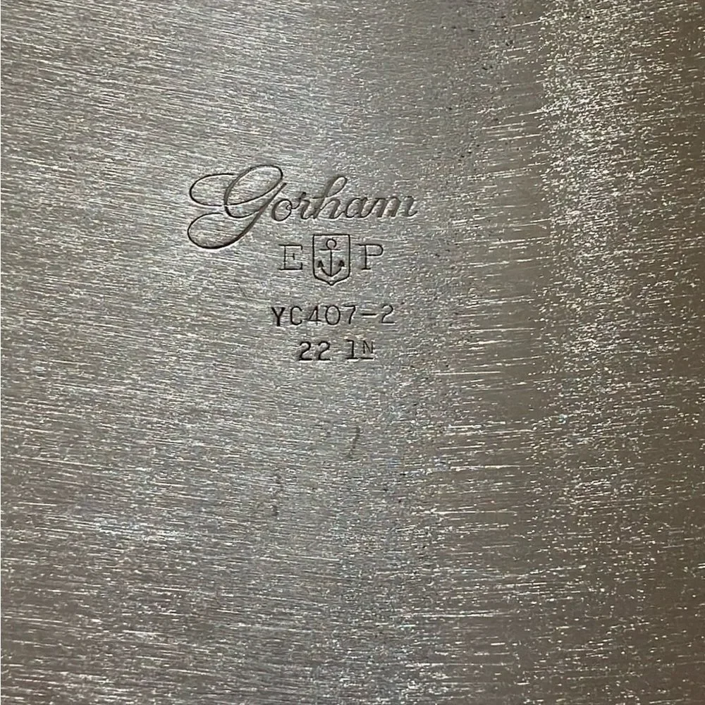Vintage Gorham Silver Serving Platter Tray, YC 407-2